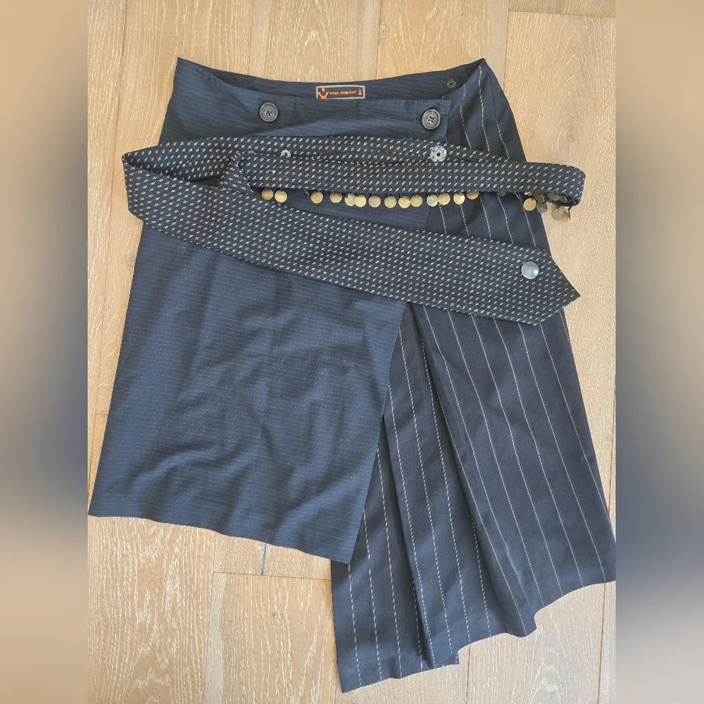 Cop. Copine Vintage Anais Wrap Skirt Size 8US 40EU - Rare Item - Picture 14 of 16